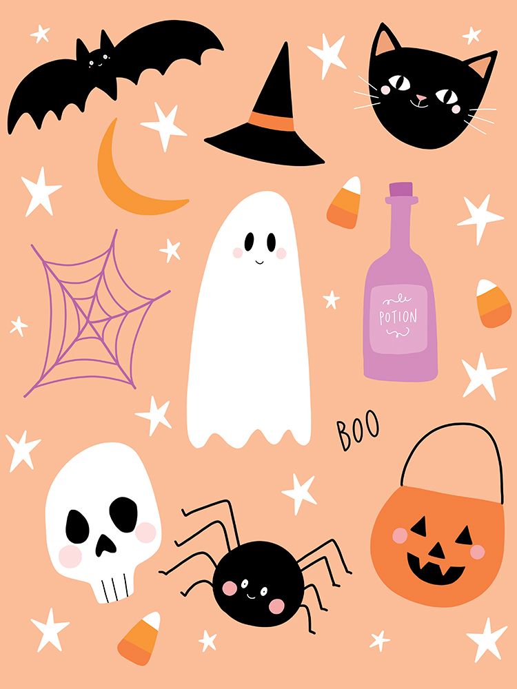 Halloweens Favorite Things art print by Rachel Nieman for $57.95 CAD