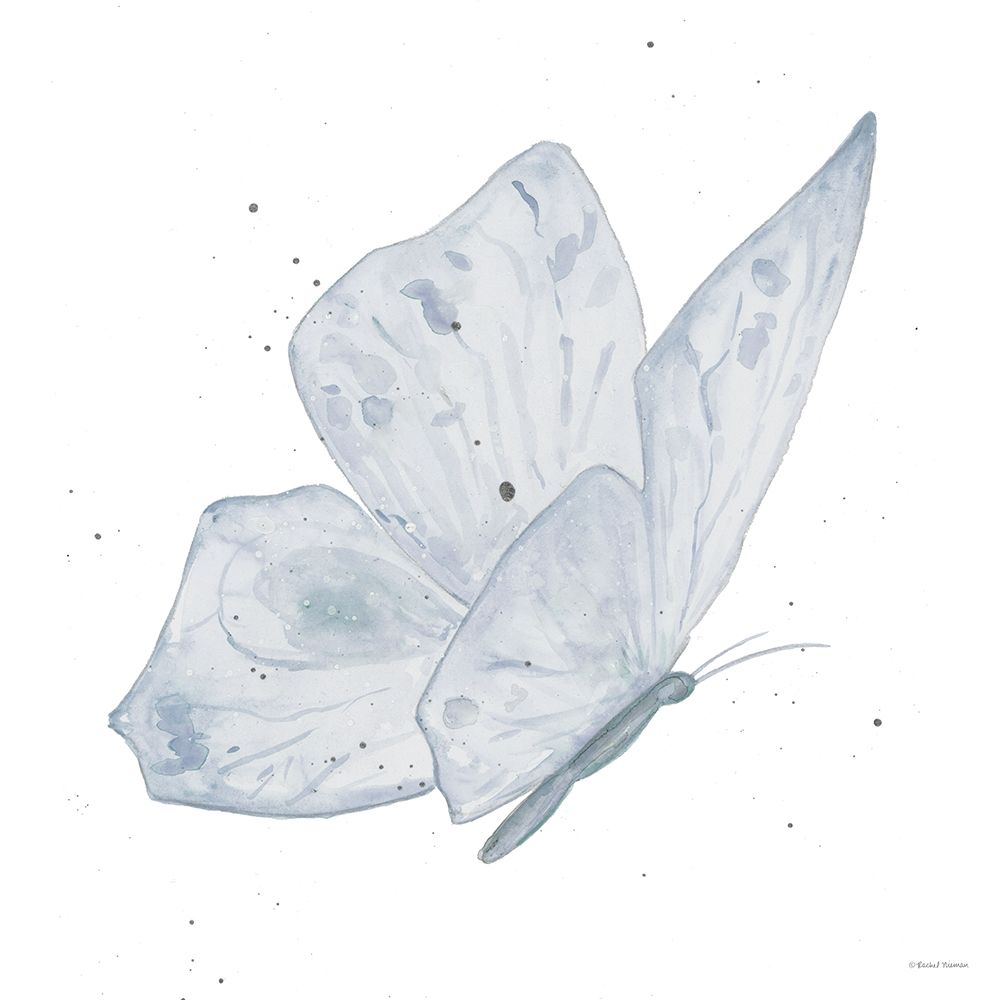 Blue Flutter 1 art print by Rachel Nieman for $57.95 CAD