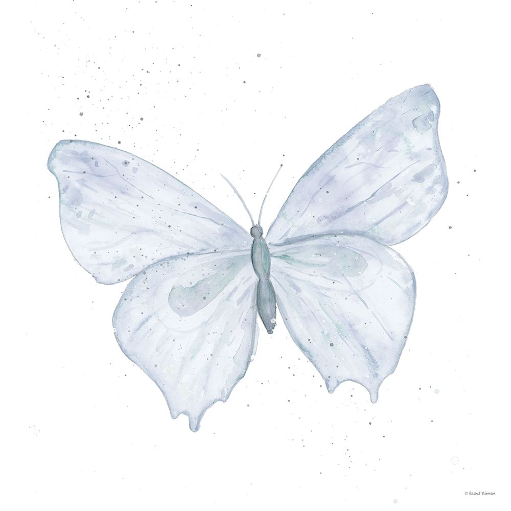 Blue Flutter 2 art print by Rachel Nieman for $57.95 CAD