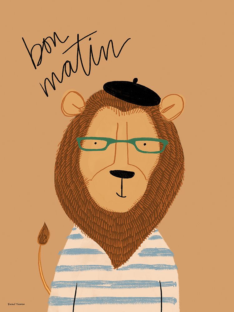 Good Morning Lion art print by Rachel Nieman for $57.95 CAD