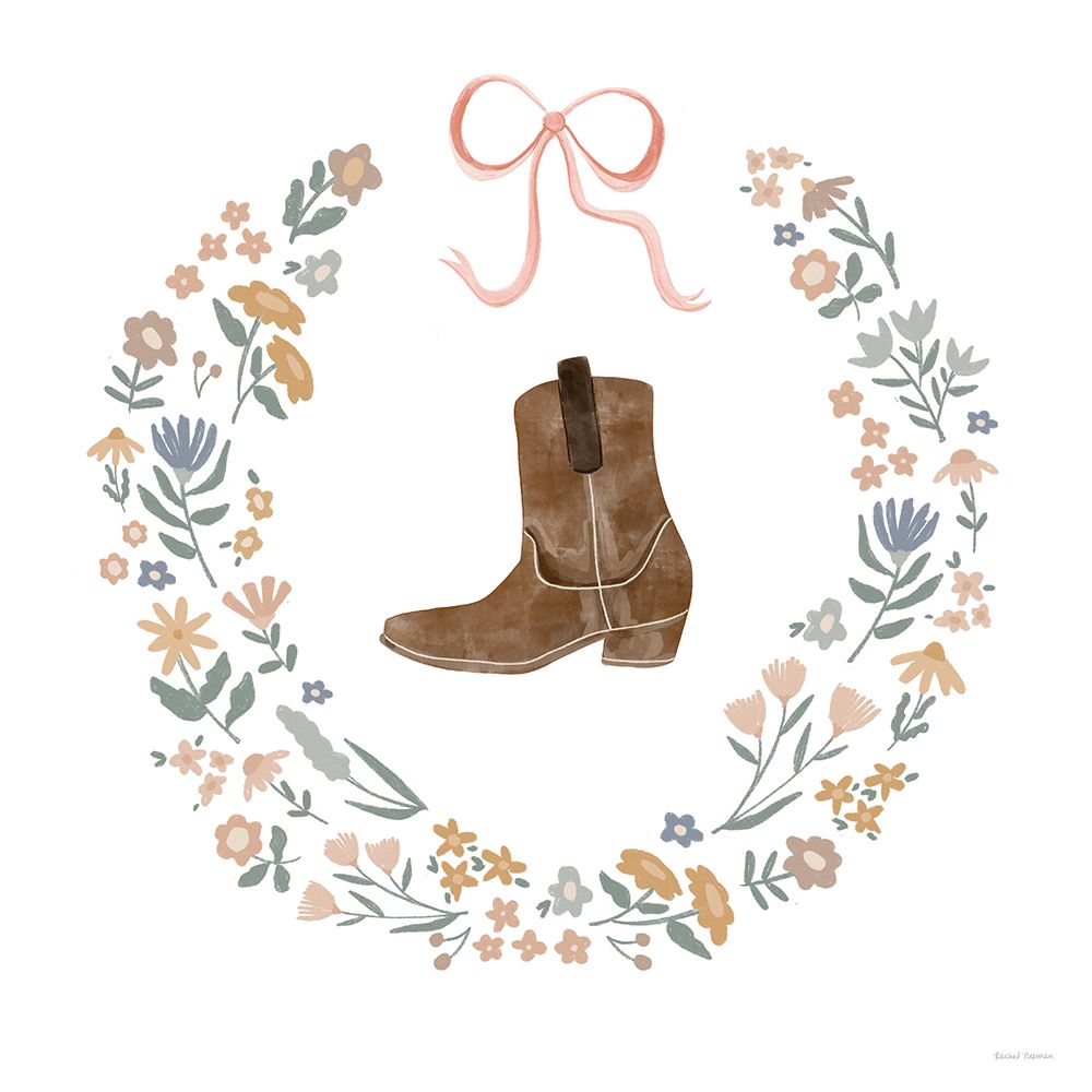 Little Cowgirl Boot art print by Rachel Nieman for $57.95 CAD