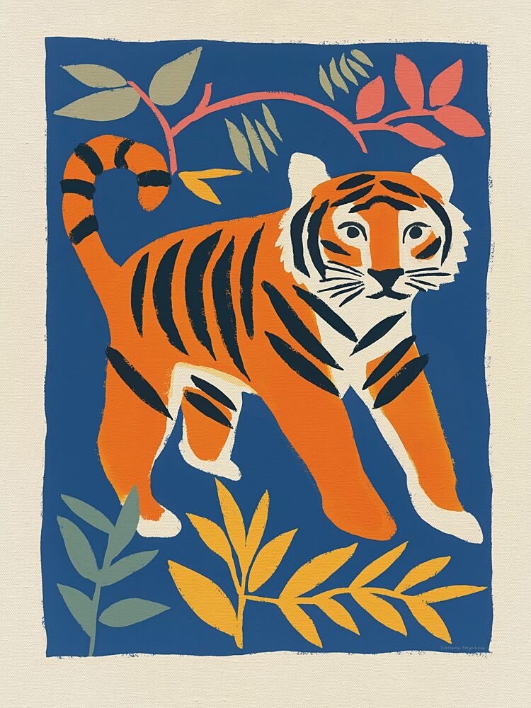 Playful Tiger art print by Svetlana Aleinikova for $57.95 CAD