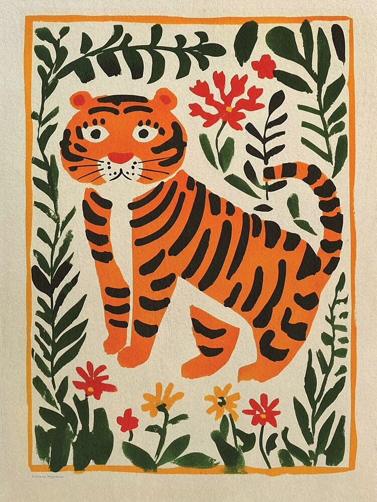 Tiger in the Forest art print by Svetlana Aleinikova for $57.95 CAD