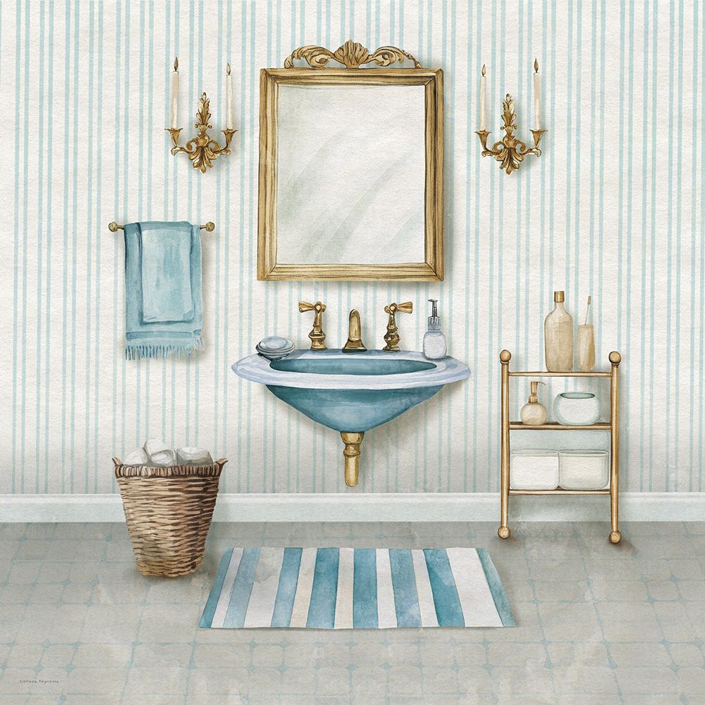 Vintage Charm Bath Set 2 art print by Svetlana Aleinikova for $57.95 CAD