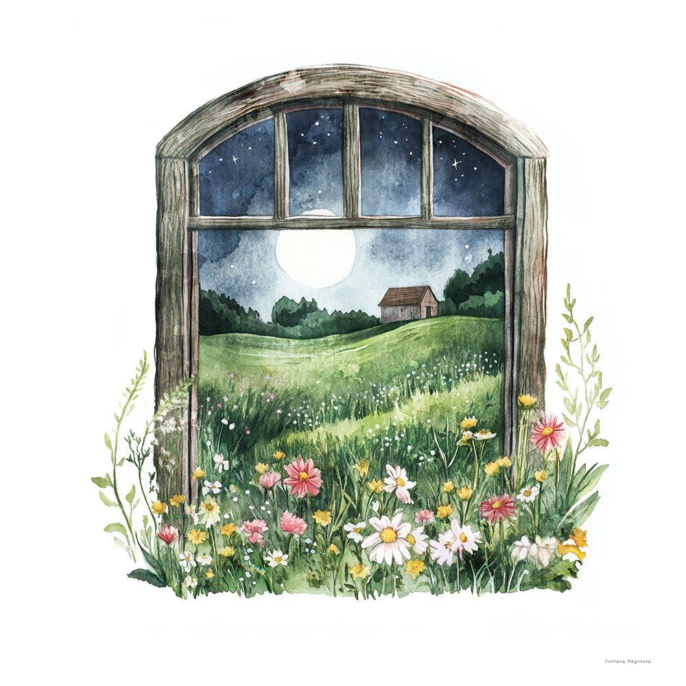 Moonlight Fields art print by Svetlana Aleinikova for $57.95 CAD
