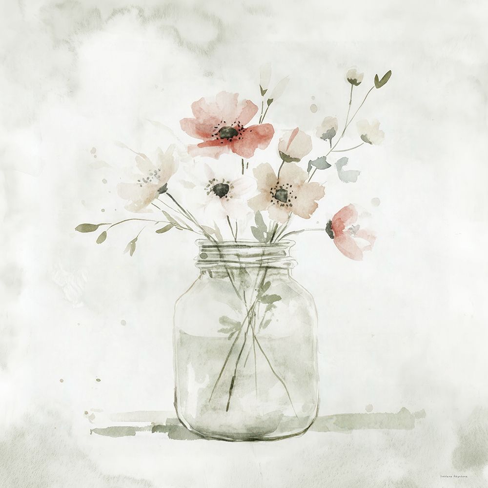 Floral Jar art print by Svetlana Aleinikova for $57.95 CAD