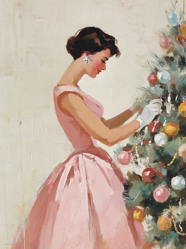 A Ladys Holiday Touch art print by Svetlana Aleinikova for $57.95 CAD