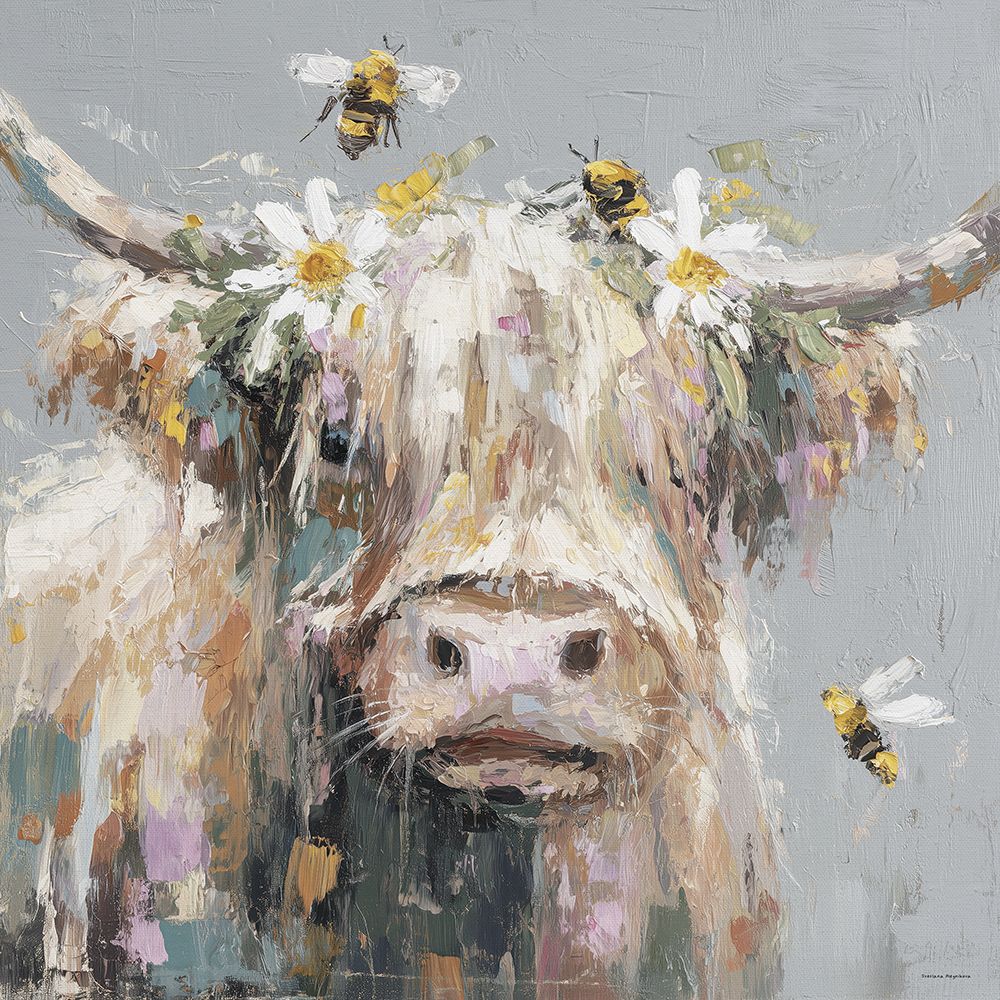 Moo and the Bees art print by Svetlana Aleinikova for $57.95 CAD