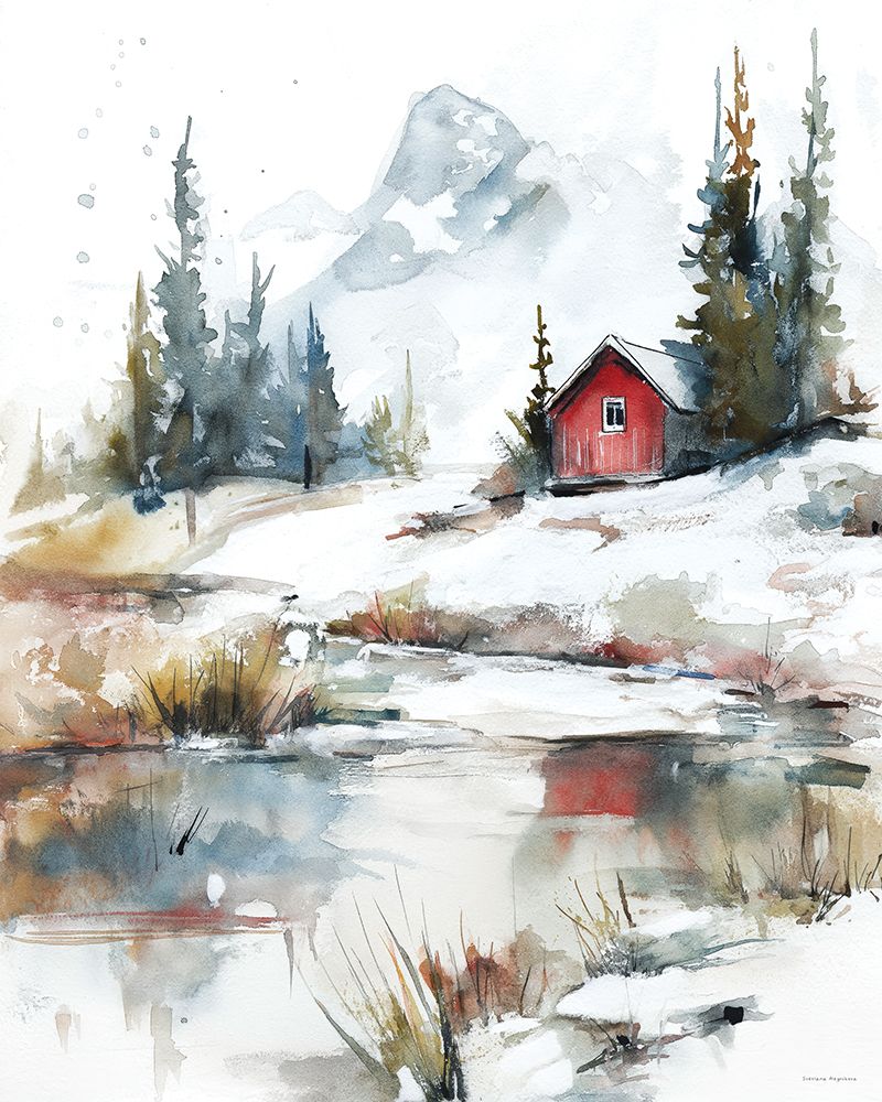 The Icy River art print by Svetlana Aleinikova for $57.95 CAD