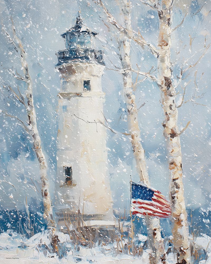 Winter Lighthouse art print by Svetlana Aleinikova for $57.95 CAD