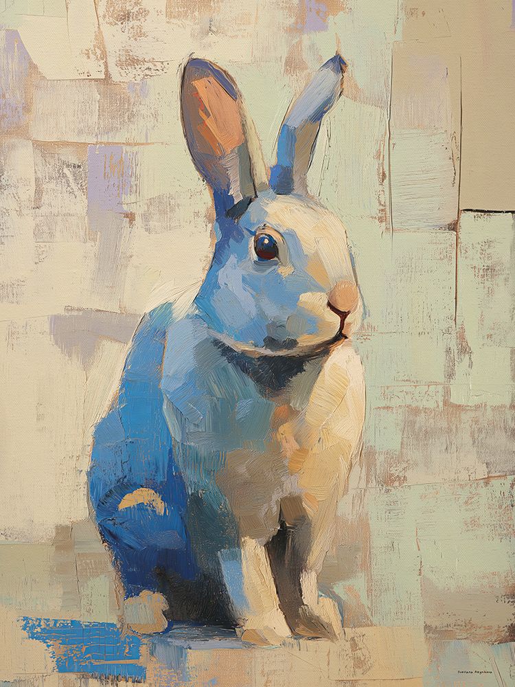 Brushstroke Bunny art print by Svetlana Aleinikova for $57.95 CAD