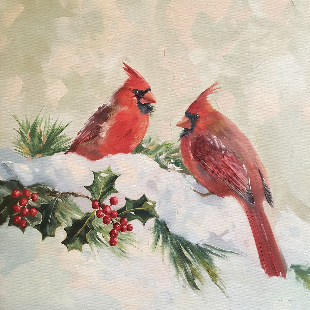 Crimson Winter Duet art print by Svetlana Aleinikova for $57.95 CAD