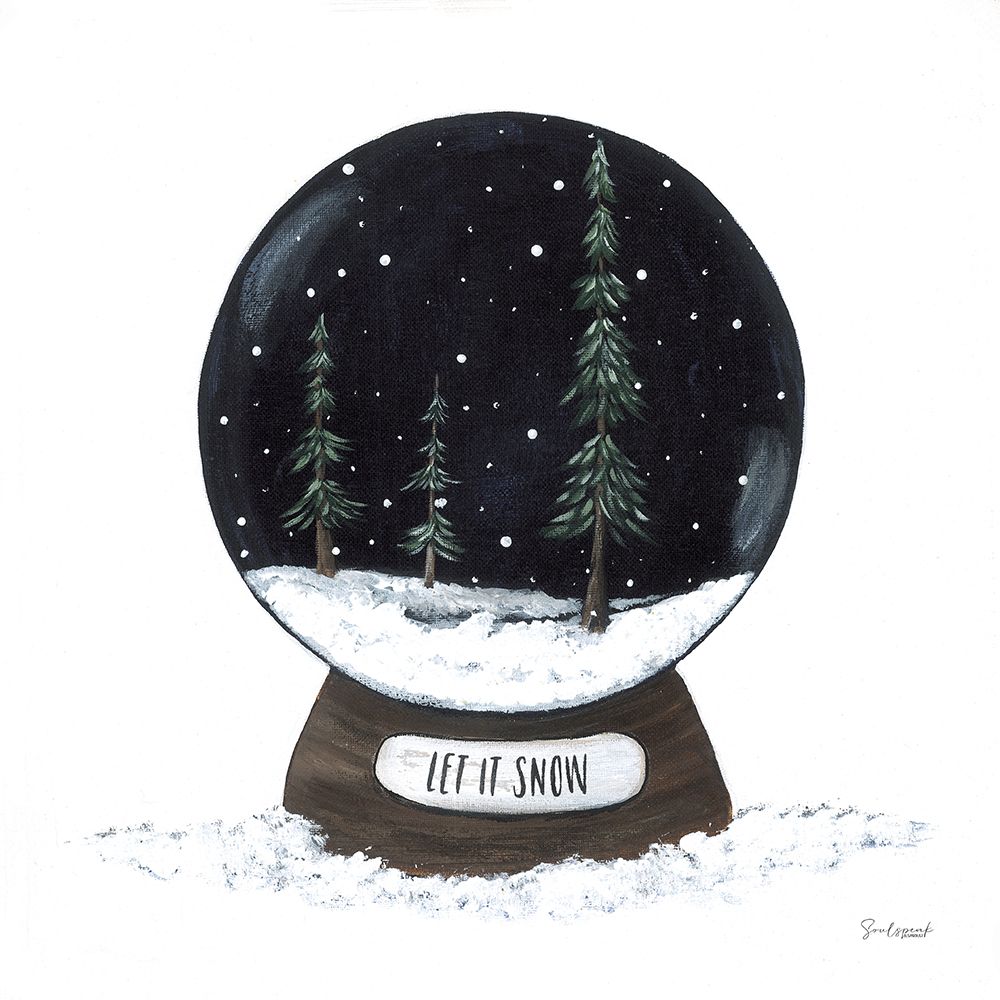 Let It Snowglobe art print by Soulspeak And Sawdust for $57.95 CAD