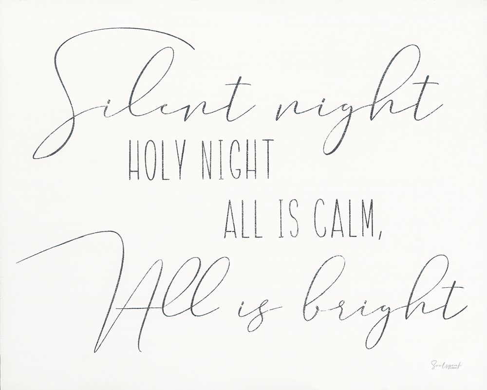 Silent Night Sign art print by Soulspeak And Sawdust for $57.95 CAD