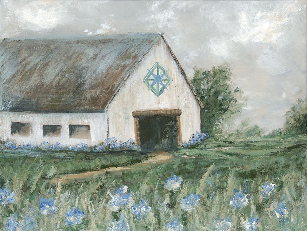Blue Acres Barn art print by Soulspeak And Sawdust for $57.95 CAD