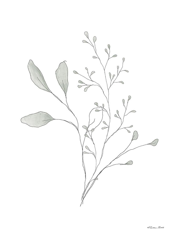 Simple Leaves 3 art print by Susan Ball for $57.95 CAD