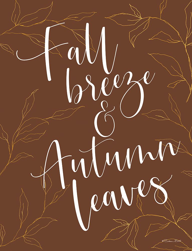 Fall Breeze And Autumn Leaves art print by Susan Ball for $57.95 CAD