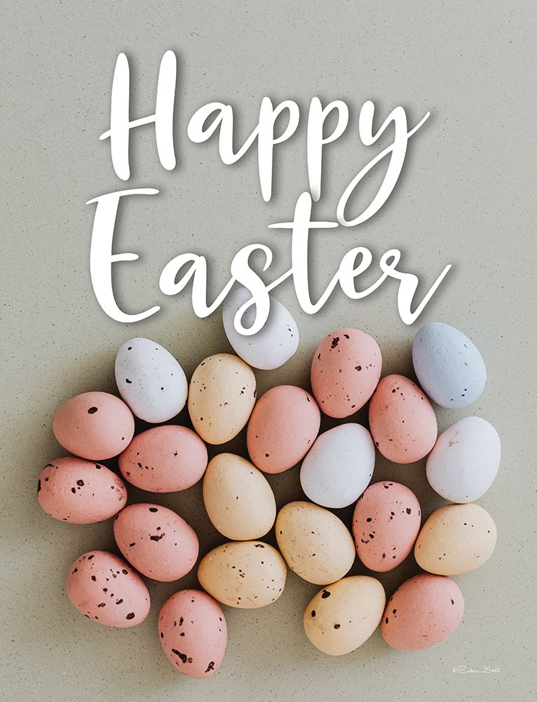Happy Easter Eggs art print by Susan Ball for $57.95 CAD