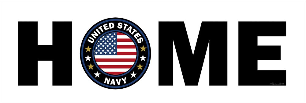 HOME - Navy art print by Susan Ball for $57.95 CAD
