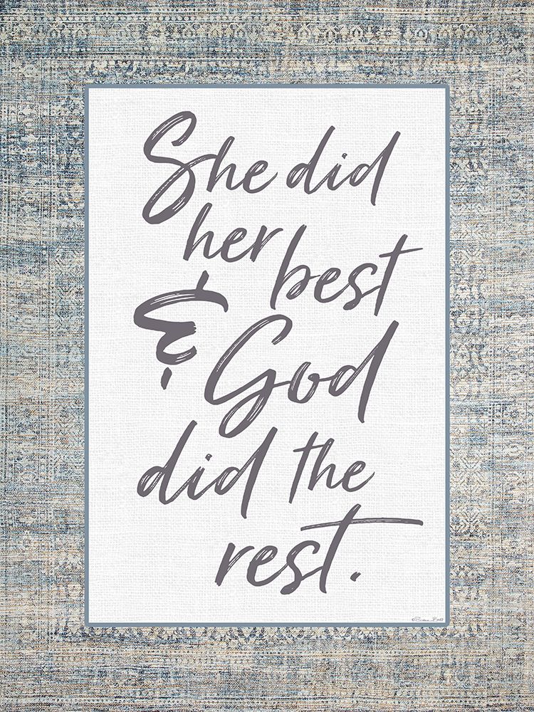 She Did Her Best art print by Susan Ball for $57.95 CAD