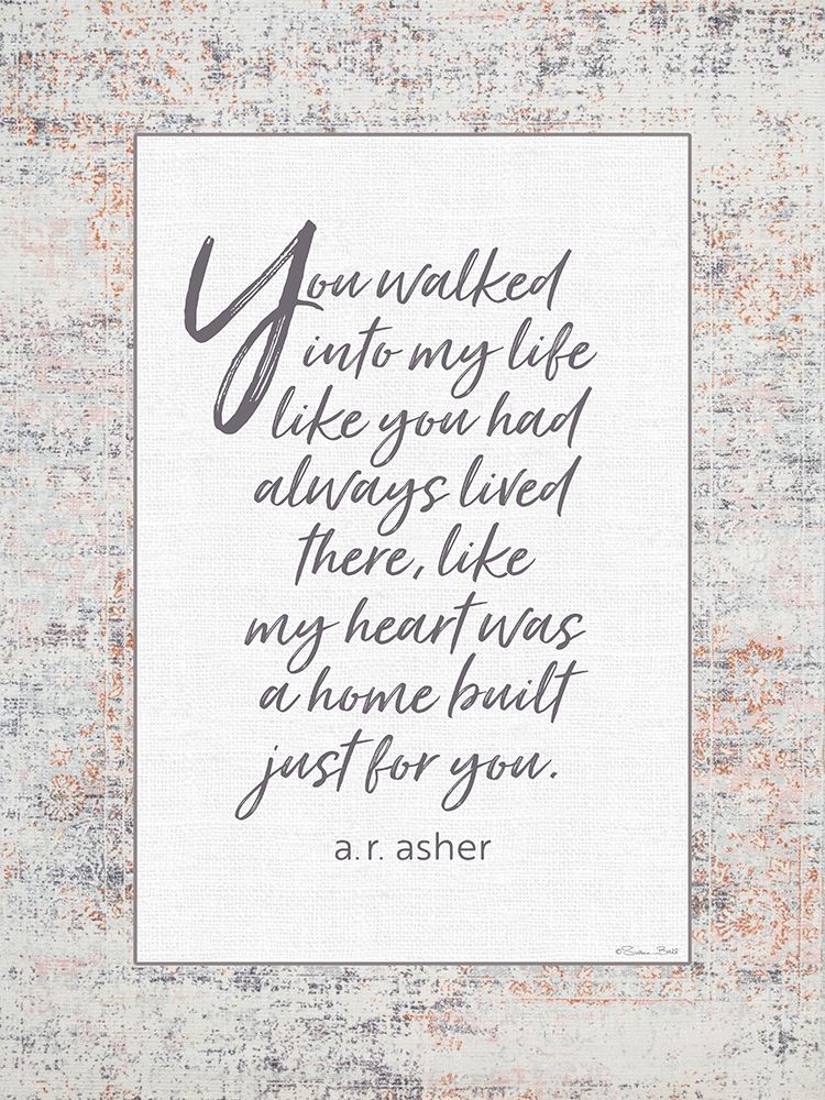 You Walked Into My Life art print by Susan Ball for $57.95 CAD