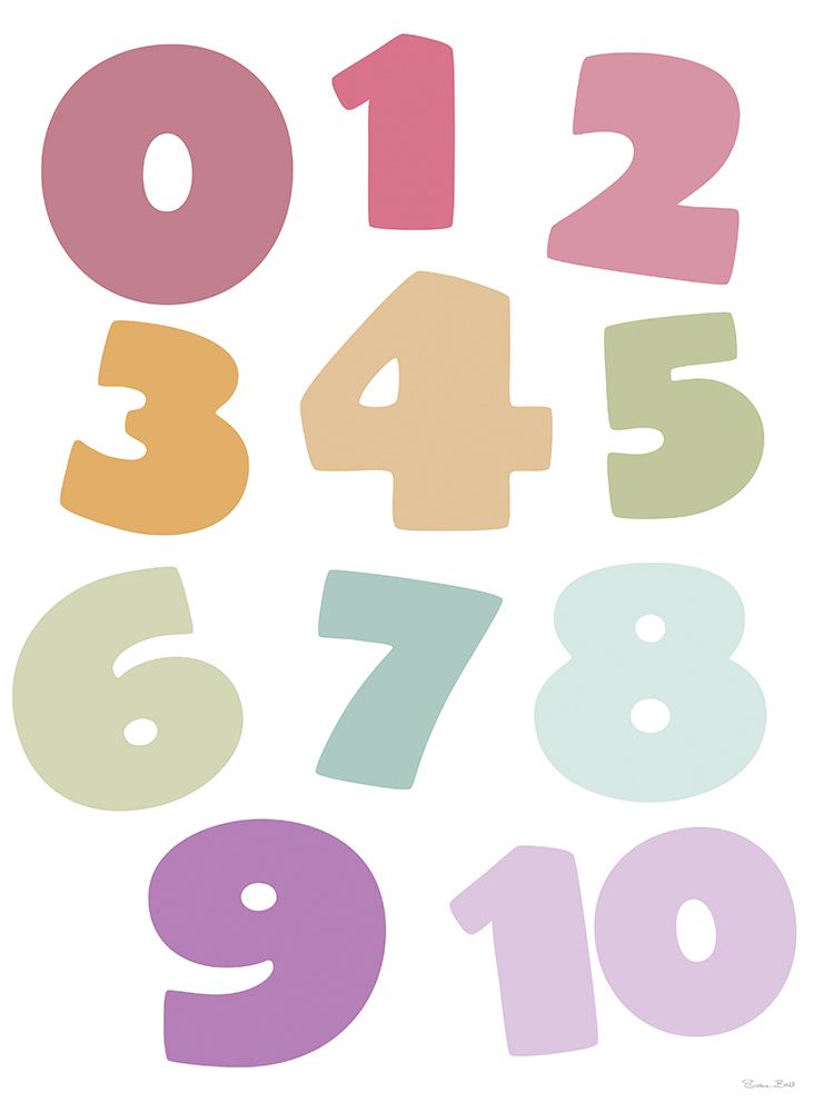 Numbers art print by Susan Ball for $57.95 CAD