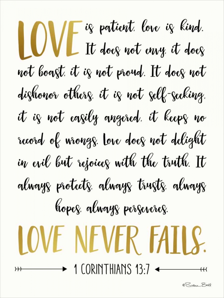 Love is Patient art print by Susan Ball for $57.95 CAD