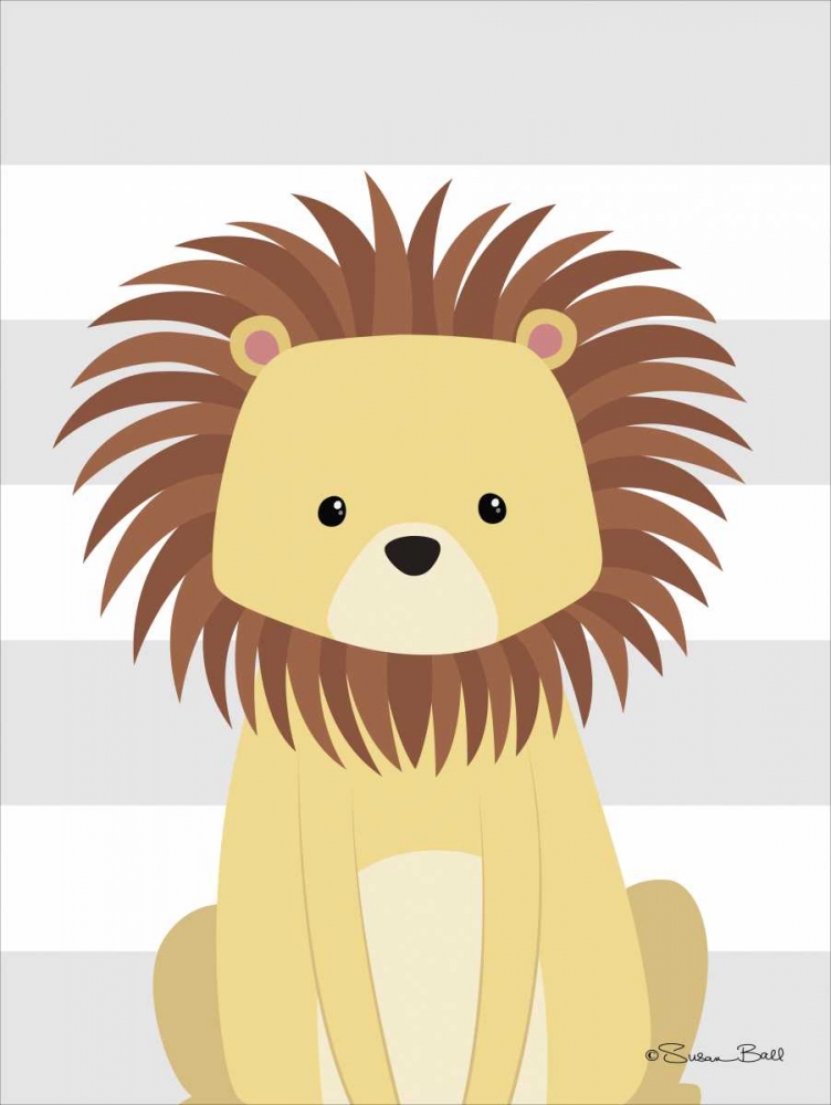 Lion Stripe art print by Susan Ball for $57.95 CAD