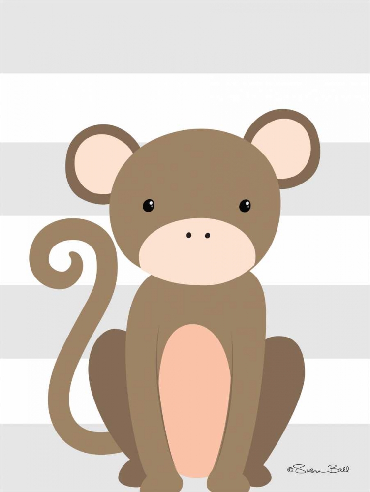 Monkey Stripe art print by Susan Ball for $57.95 CAD