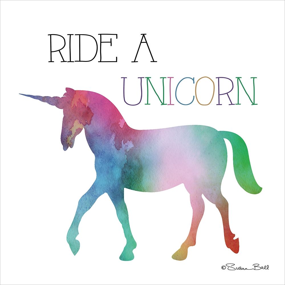 Ride a Unicorn art print by Susan Ball for $57.95 CAD