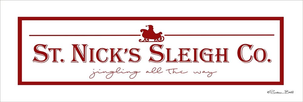 St. Nicks Sleigh Co. art print by Susan Ball for $57.95 CAD