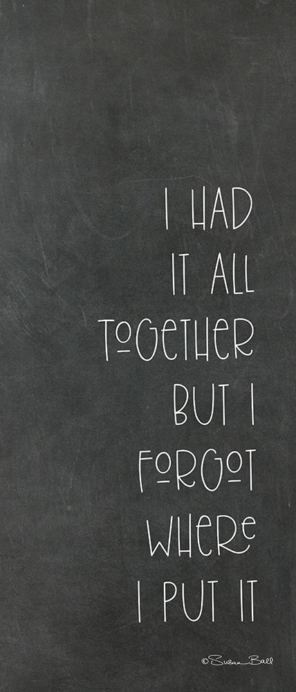 I Forgot art print by Susan Ball for $57.95 CAD
