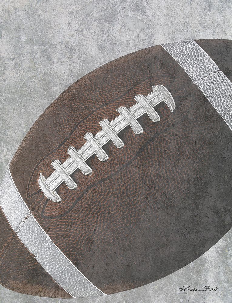 Sports Ball - Football art print by Susan Ball for $57.95 CAD