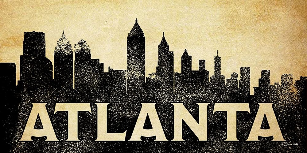 Atlanta Skyline art print by Susan Ball for $57.95 CAD