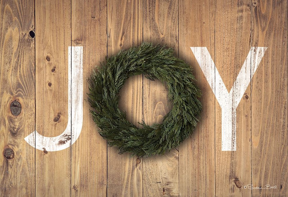 Joy Cedar Wreath art print by Susan Ball for $57.95 CAD