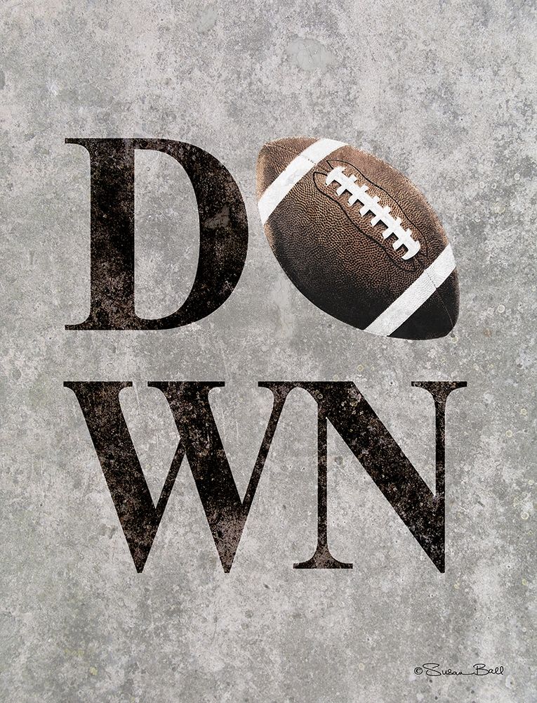 Football DOWN art print by Susan Ball for $57.95 CAD