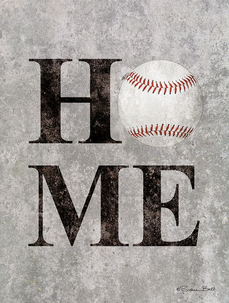 Baseball HOME art print by Susan Ball for $57.95 CAD