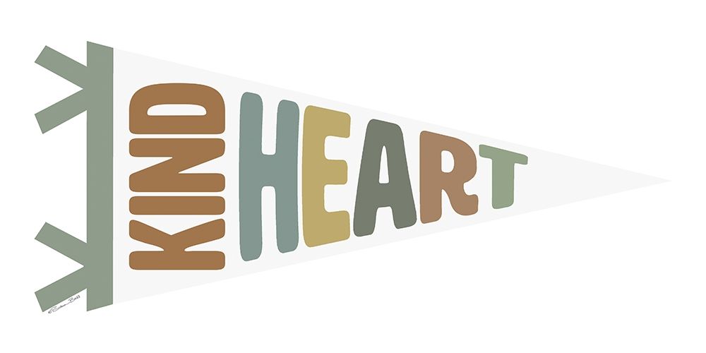 Kind Heart Pennant art print by Susan Ball for $57.95 CAD