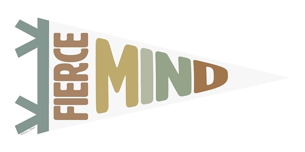 Fierce Mind Pennant art print by Susan Ball for $57.95 CAD