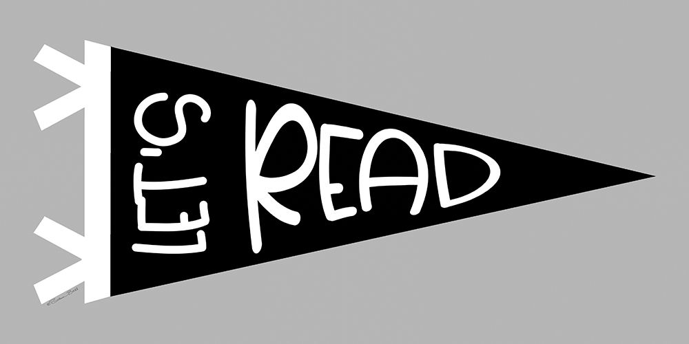 Lets Read Pennant art print by Susan Ball for $57.95 CAD
