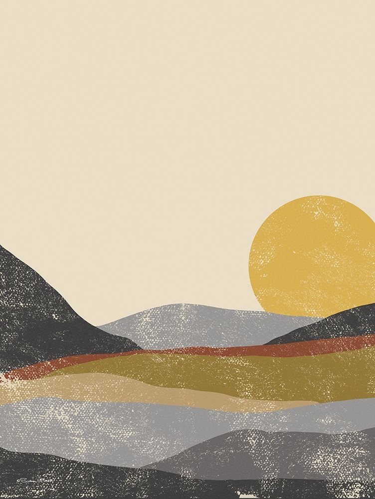 Color Block Sunset art print by Susan Ball for $57.95 CAD