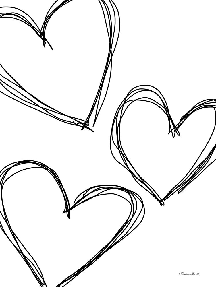 Doodle Hearts art print by Susan Ball for $57.95 CAD
