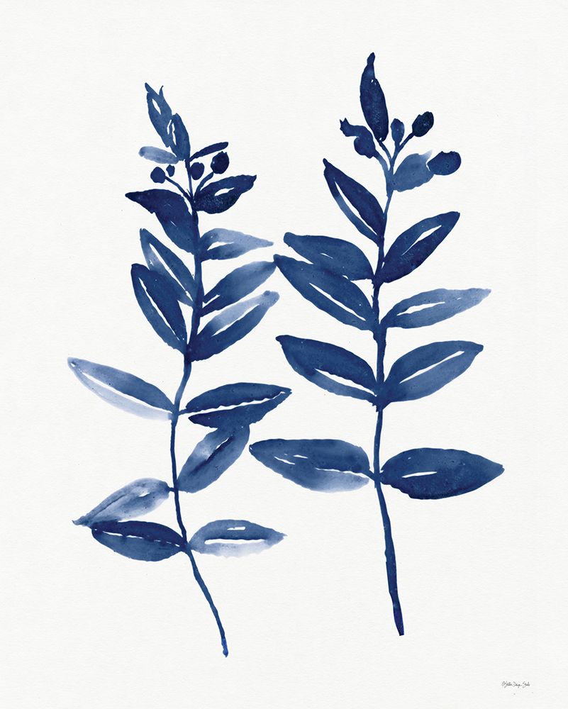 Nature in Indigo 3 art print by Stellar Design Studio for $57.95 CAD