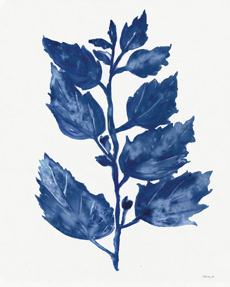 Nature in Indigo 4 art print by Stellar Design Studio for $57.95 CAD