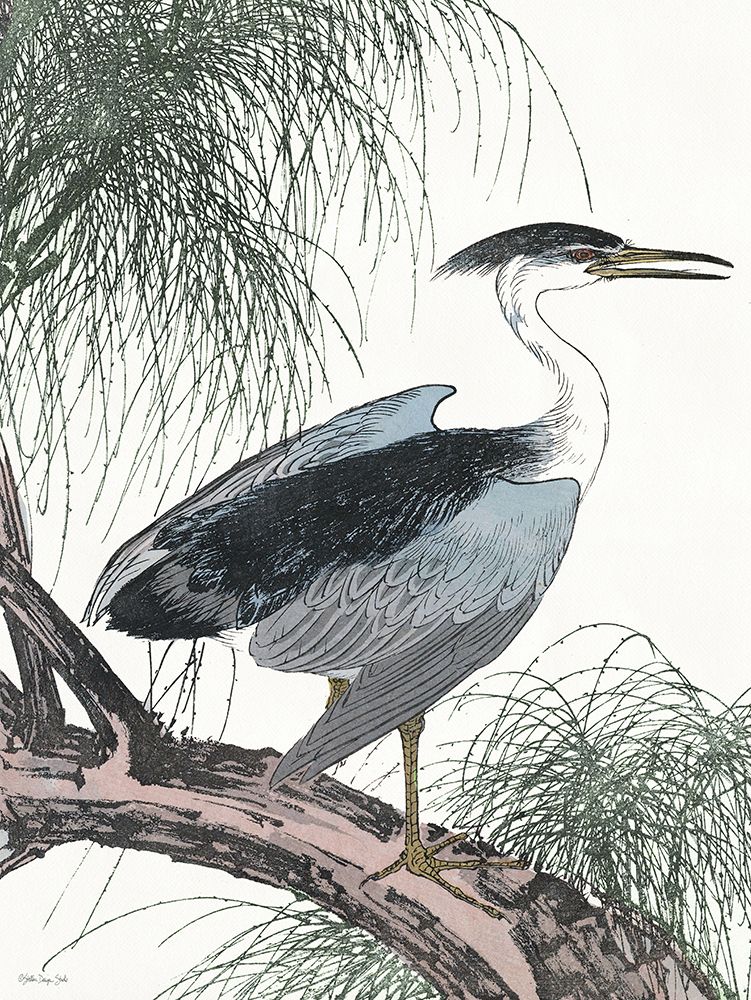 Perched Heron art print by Stellar Design Studio for $57.95 CAD