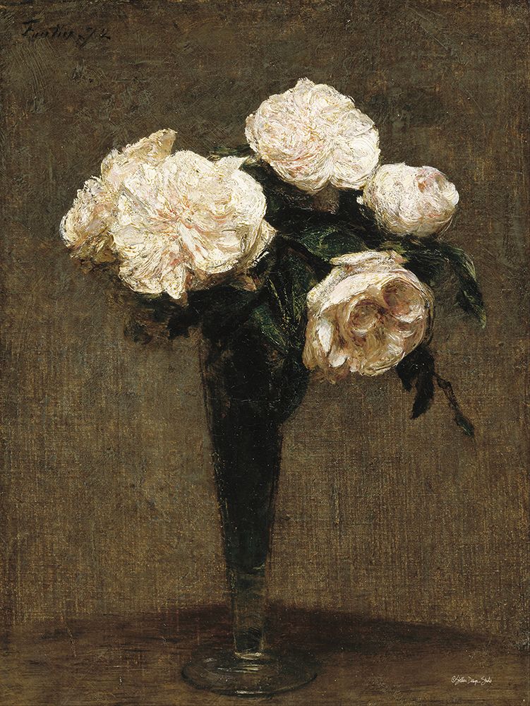 Vintage Floral Vase art print by Stellar Design Studio for $57.95 CAD