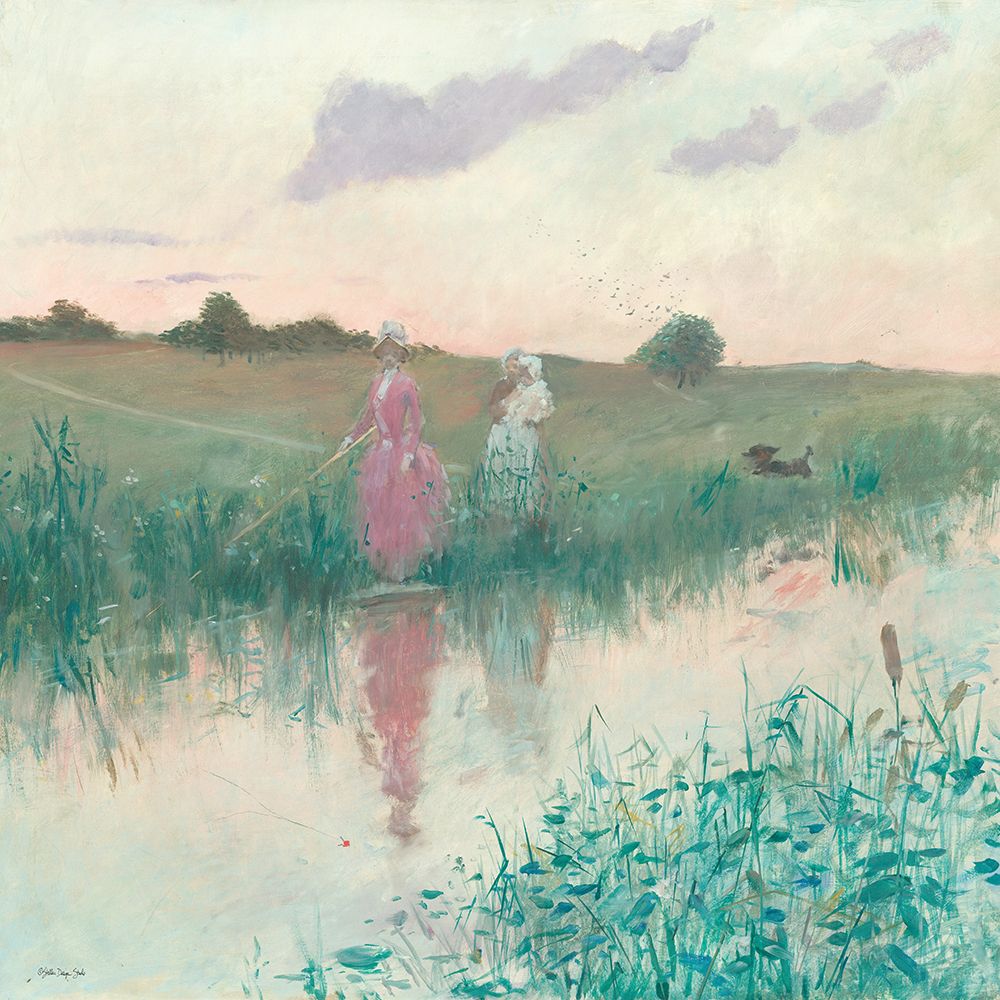 The Artists Wife Fishing art print by Stellar Design Studio for $57.95 CAD