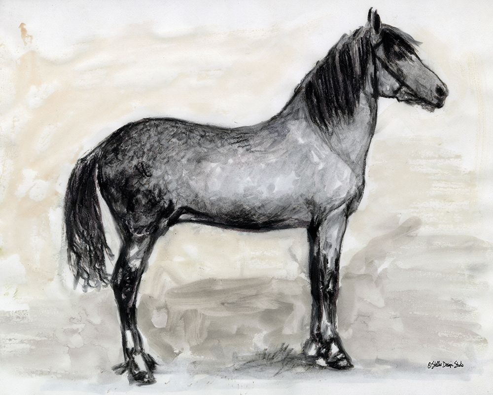 Horse Study 1 art print by Stellar Designs Studio for $57.95 CAD