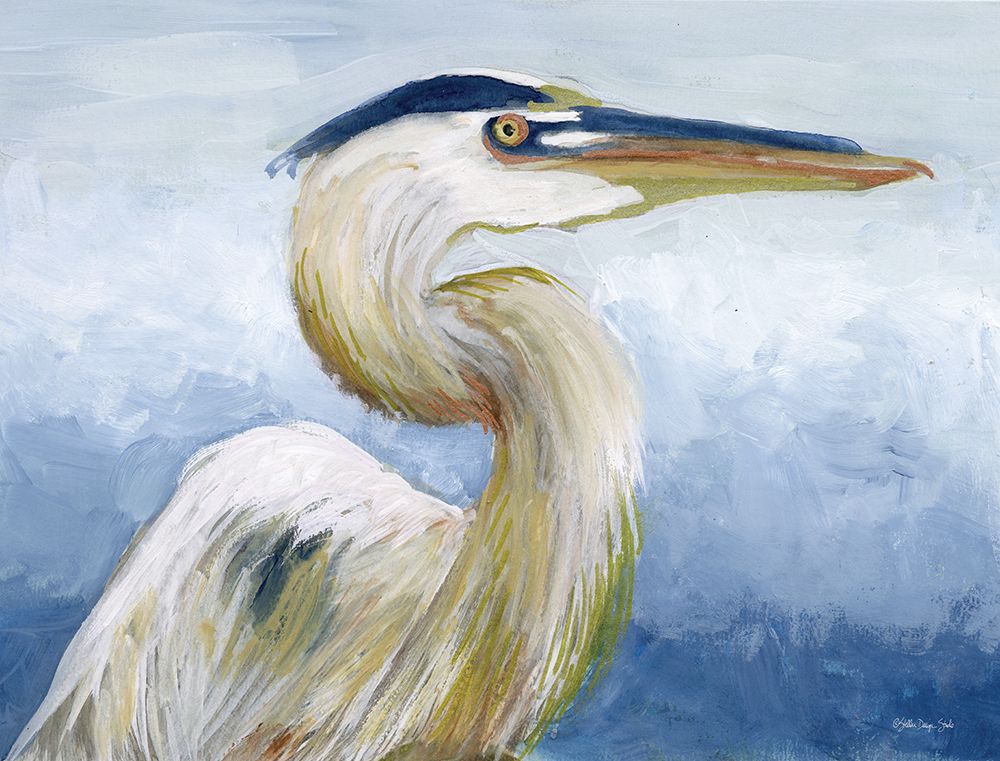The Great Heron Profile 1 art print by Stellar Design Studio for $57.95 CAD