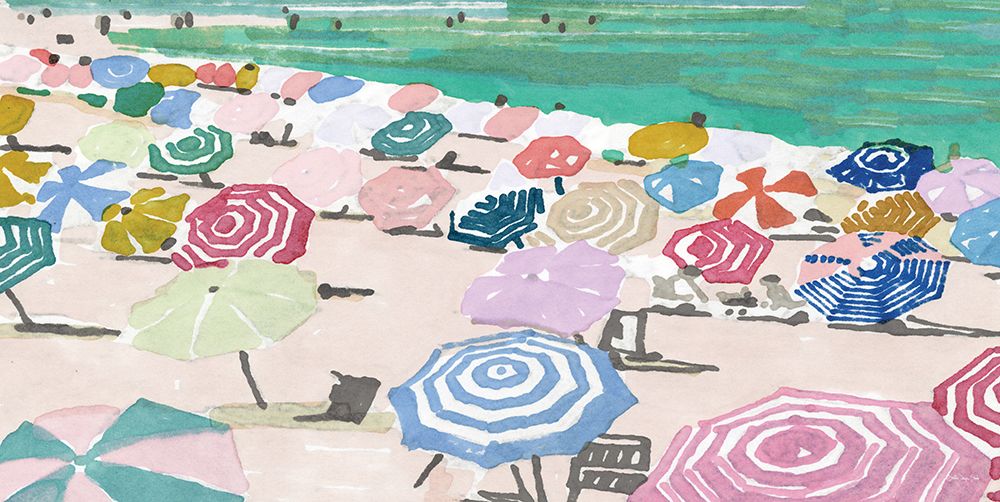 Beach Umbrellas art print by Stellar Design Studio for $57.95 CAD